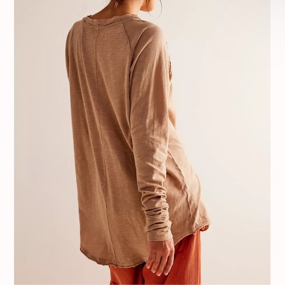 NEW Free People We The Free Arden Tee in Bunny - Picture 3 of 6